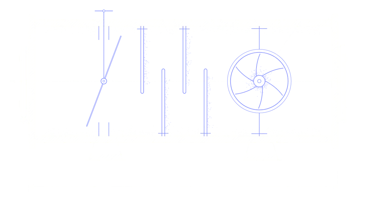 Cross-section technical illustration of an airlock chamber: data enters one sealed door, passes scrubbing baffles and a filter fan, and exits the other side